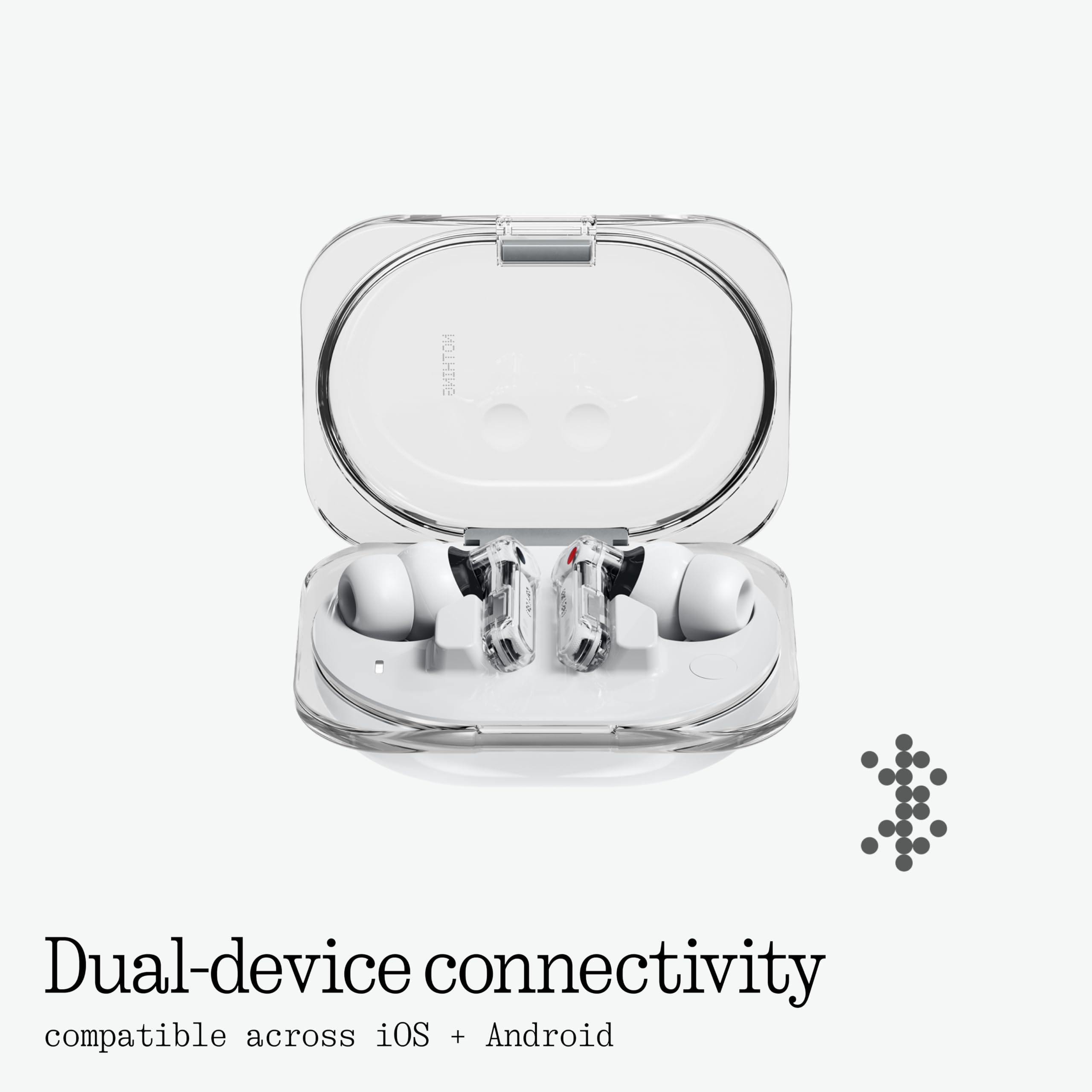 Nothing Ear (3a) Écouteurs Réduction Bruit, 45dB Hybrid ANC, Hi-Res Audio, 12mm Bass Boost, 6 Mics, Bluetooth Dual Connect pour Sport, Voyages, Travail