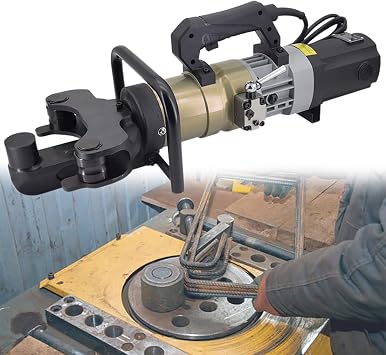 Electric Rebar Bender 1800W Hydraulic Rebar Bending Machine, Rebar Within 5s Bending Angle 0-90, Fast Easy Bending Rebar Steel Bar Steel Rod,20to32mm,18to28mm