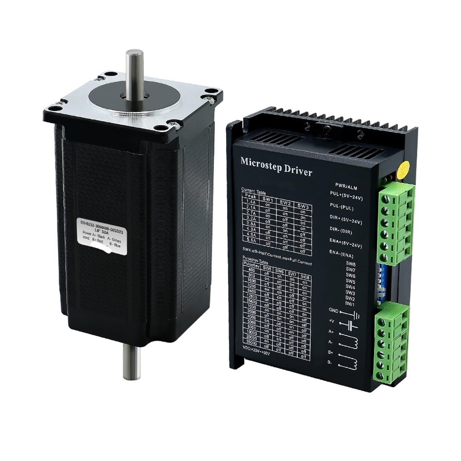 Moteur pas à pas 428Oz-in avec électronique de commande 3A