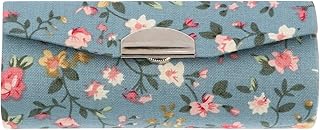 Beavorty Caixa De Batom Bordada Espelho De Maquiagem De Viagem Porta-Bolsa Porta-Batom Com Espelho Mini Bolsa Cosmética Bolso Carteira Recipientes De Cosméticos De Viagem Estojo De Batom