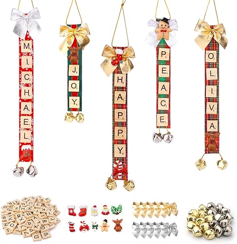 Juego de adornos de decoración para árbol de Navidad adornos de Navidad personalizados adornos de árbol de Navidad cinta de madera azulejos de disponible en Yaxa Colombia