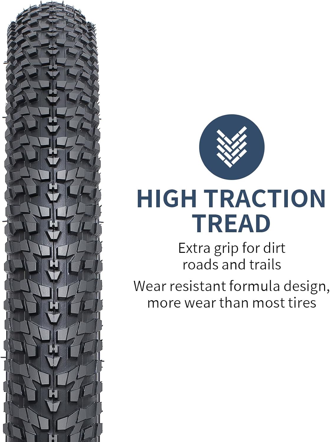 YUNSCM 2-PCS 20" Bike Tires 20x1.95/53-406 Compatible with Mountain Bike 20 x 1.95 Bicycle Tires(Y-1500)