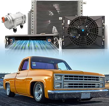 12V Under Dash Air Conditioner, Universal 12 Volt A/C Kit System, Electric 12V DC Underdash AC Unit 10000 BTU Fast Cooling, Low Noise for RV, Camper, Automotive, Semi Truck, Van, Sedan