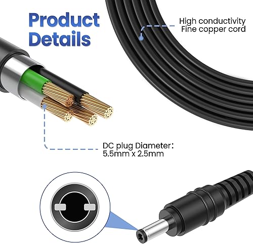 Miniatura 7 de Adaptador de CA para lámpara LED de 18 G, cargador de fuente de alimentación, cargador para lámpara LED de esmalte de gel de remojo
