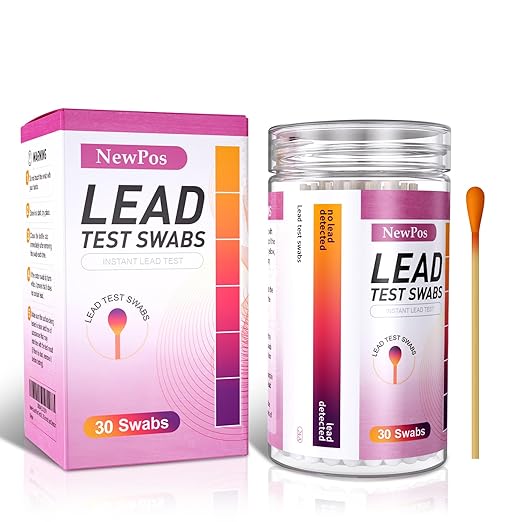 Lead Test Kit: 30 Swabs Accurately Formulated Lead Paint Test Kit Testing for Dishes Paint Cups Ceramics Toy and All Surfaces - Results in 30 Seconds Lead Detector