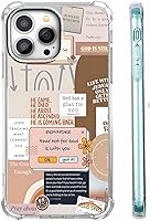 Vista 32 de Cubierta de Teléfono con Versículos de la Biblia y Citas Cristianas de Jesús en Collage, Funda Protectora Suave de TPU de Moda para iPhone 16 Pro, #1