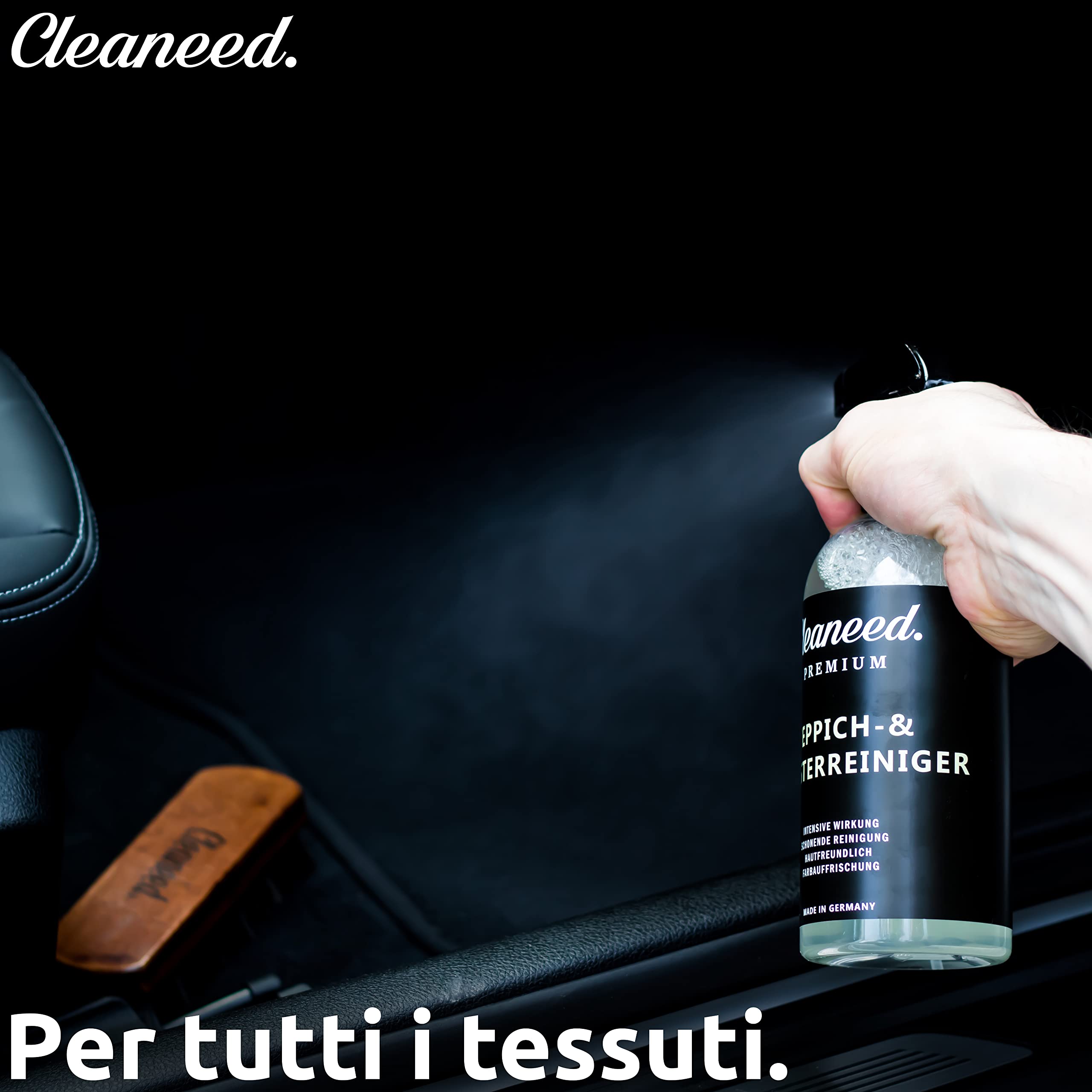 Detergente premium per tappeti e tappezzerie - delicato per la pelle, pulisce delicatamente e rinfresca i colori - Made in Germany
