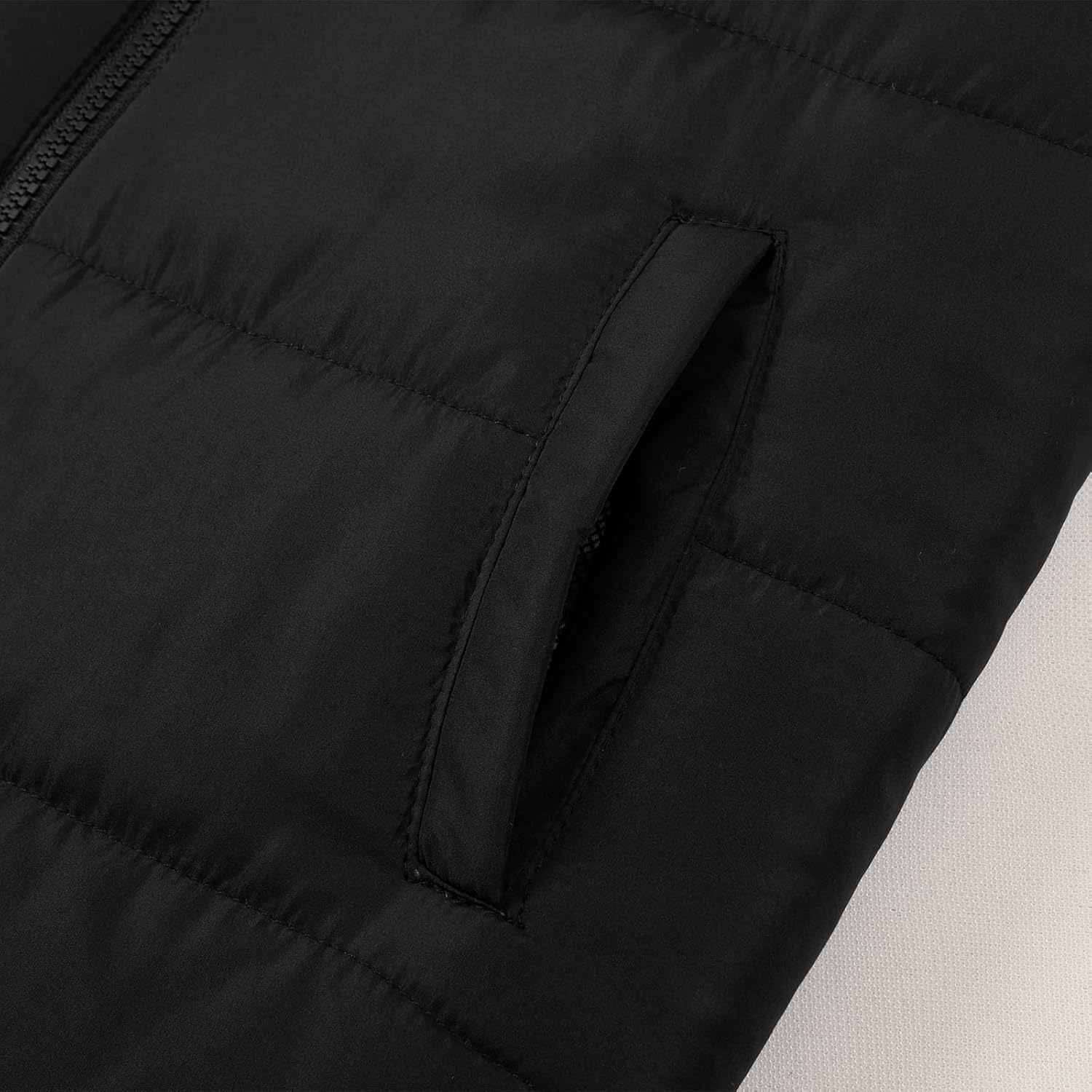 JOYSON Boys Sleeveless Puffer Vest Lightweight Padded Jacket Quilted Hooded Outwear Zipper Waistcoat - Image 5