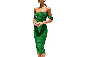 Women's Chic Off-Shoulder Bodycon Dress: Embrace Summer Style