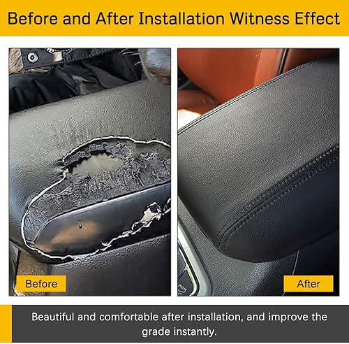 Miniatura 3 de A ABIGAIL Funda para reposabrazos de consola central compatible con Jeep Grand Cherokee 2011-2020 2021 de piel sintética, funda de reposabrazos,