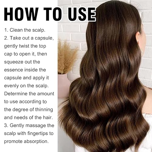 Miniatura 5 de Suero de densidad capilar para hombres y mujeres, cápsulas de refuerzo de densidad del cabello, píldoras para el crecimiento del cabello, cápsulas