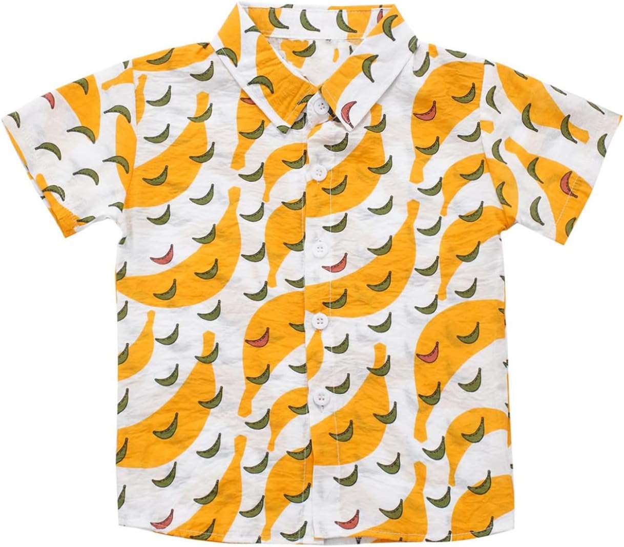 Toddler Kids Boy's Print Button Down Hawaiian Shirt Summer Holiday Short Sleeve Tops