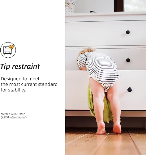 Miniatura 9 de Signature Design by Ashley Bronyan - Cómoda contemporánea de 6 cajones color gris