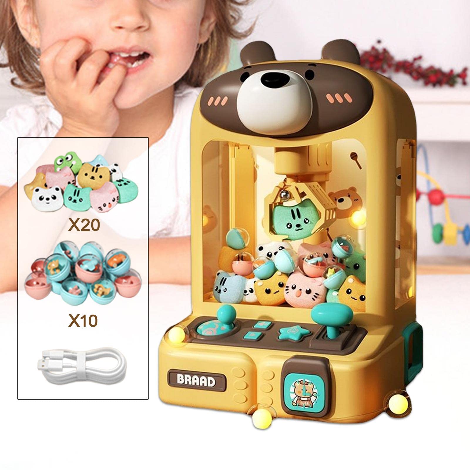 Máquina de, Juego de Arcade, Mini Máquinas Expendedoras, Oso 20 muñecas