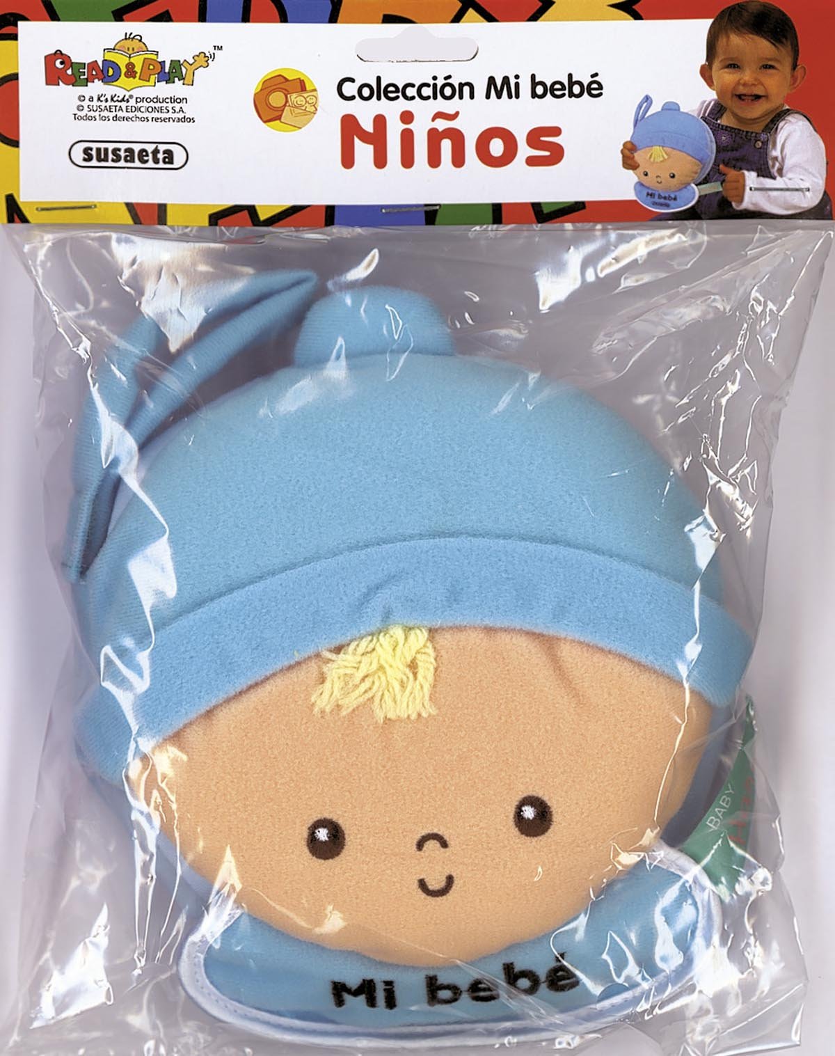 Niños - Libro de tela con sonido y enganche con velcro