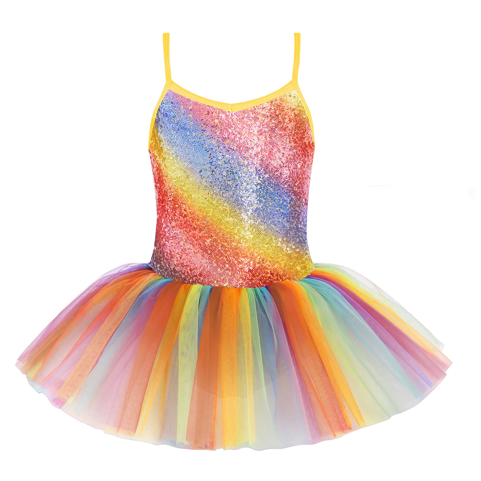 Zaclotre Little Girls Sequin Leotard Sparkly Strap Ballet Leotards ...