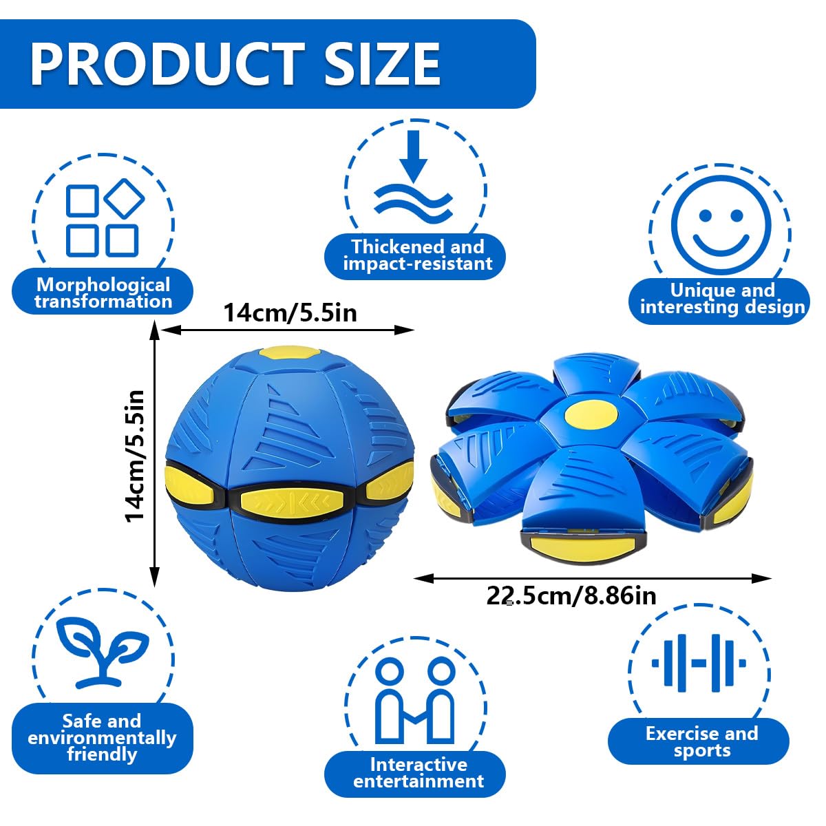 Doodlewitz Magic Bouncing Ball, Bouncy Pop Up Balls, Magical Flying Saucer, Family and New Pet Interactive Toys - Image 2