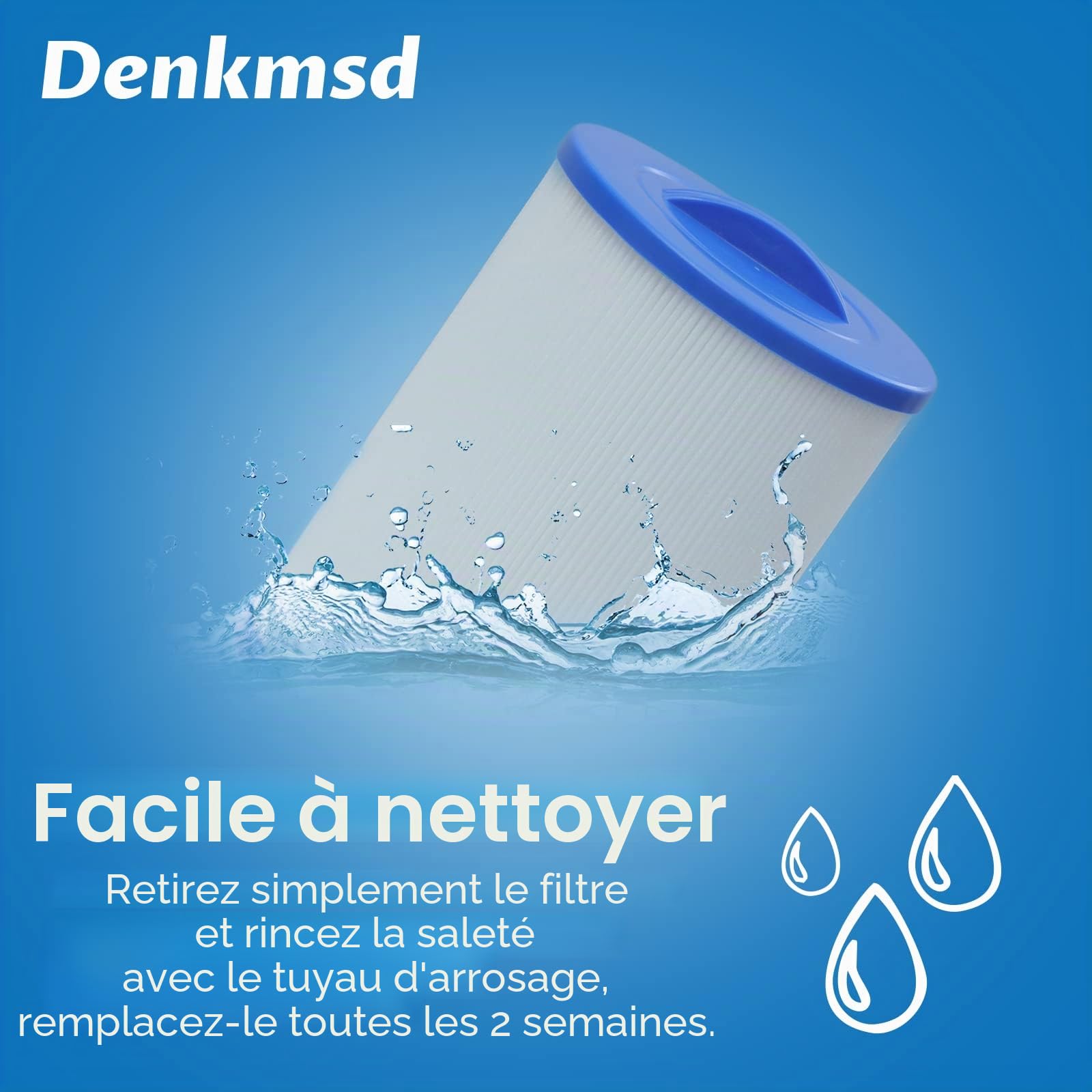 Lot de 2 filtres pour Spa, pour Unicel 6CH-940, pour PWW50P3, pour Waterway Front Access Skimmer et Filbur FC-0359