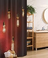 Vista 5 de Ambesonne Cortina para regadera náutica con palmeras