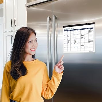 2026 2027 Refrigerator Calendar by StriveZen, Magnetic, Monthly, January 2026 -December 2027, Strong Magnets for Fridge, 10x10 Inch, Academic, Teacher, Busy Mom, Home-Office, Minimalist, 24 months