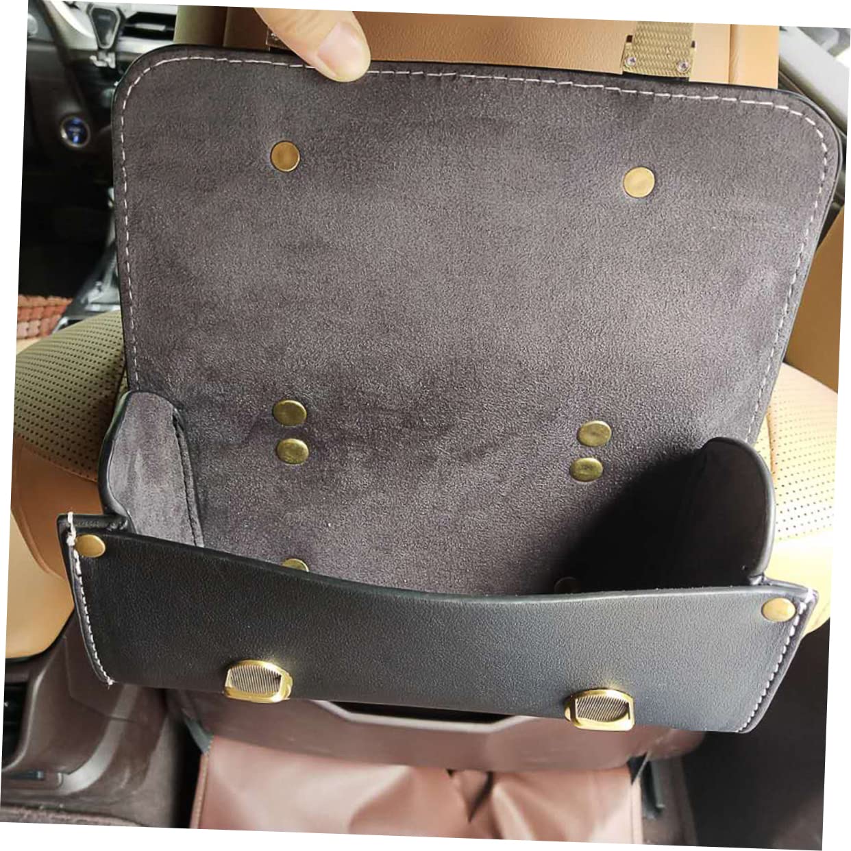Borsa Laterale Moto in Pelle Resistente Fibbia a Sgancio Rapido, Borsa Portatile Posteriore Per Bici e Scooter Elettrici, Per Trasporto Attrezzi e Uso Automobilistico