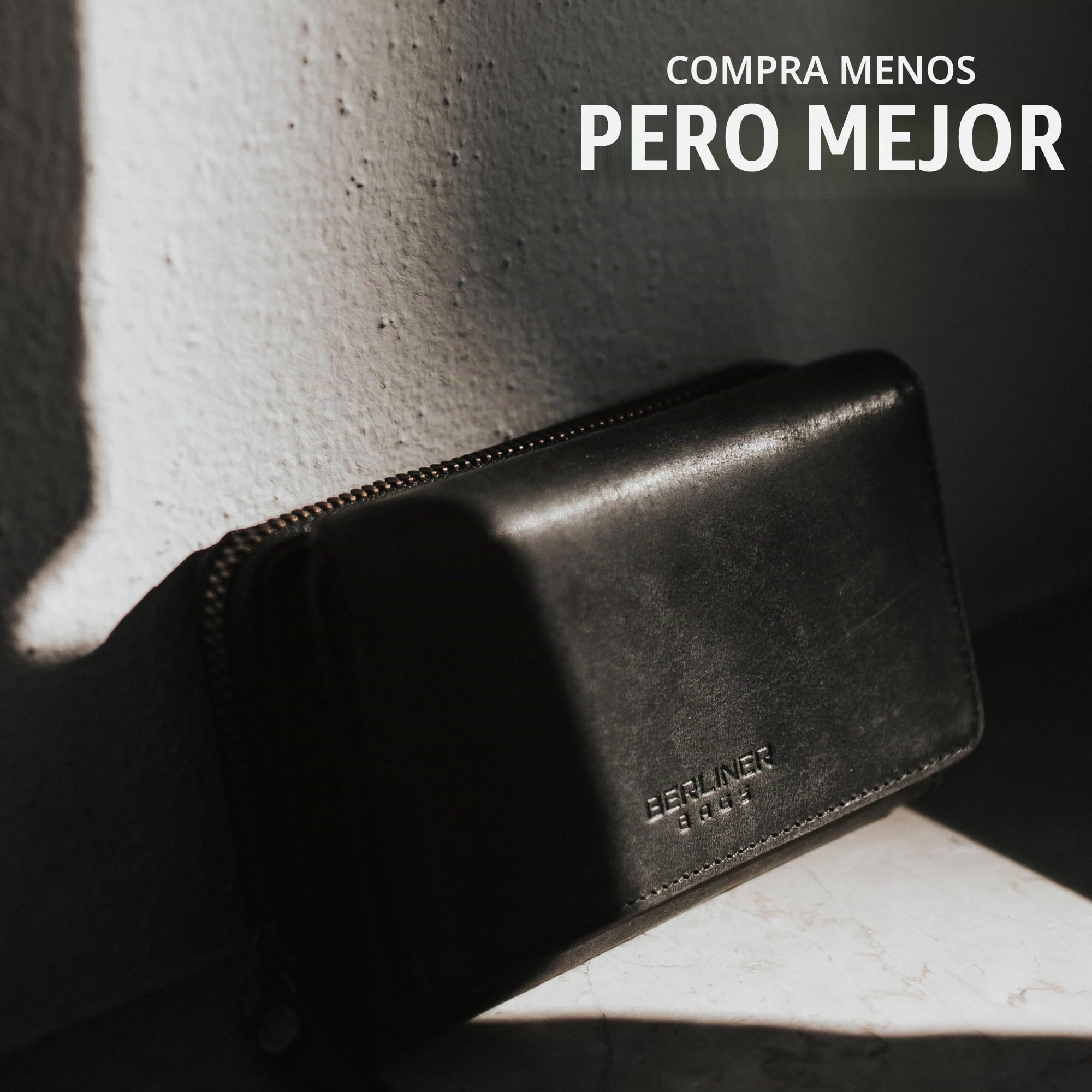 Berliner Bags Cartera Mujer de Piel Vienna, Billetera Grande con Monedero, Gran Capacidad y Protección RFID, Tarjetero - Gris Oscuro