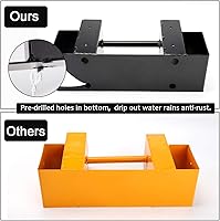 Vista 5 de MOFEEZ Kit de soporte de almacenamiento de troncos de leña al aire libre, soporte de almacenamiento de madera para chimenea, ajustable a cualquier