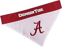 Vista 12 de Pets First Accesorios universitarios para mascotas, bandana reversible, Alabama Crimson Tide, S/M