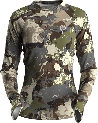 Prois Camiseta de manga larga Solas Ultimate para mujer, secado rápido, camisetas de caza para mujer, Cumbre