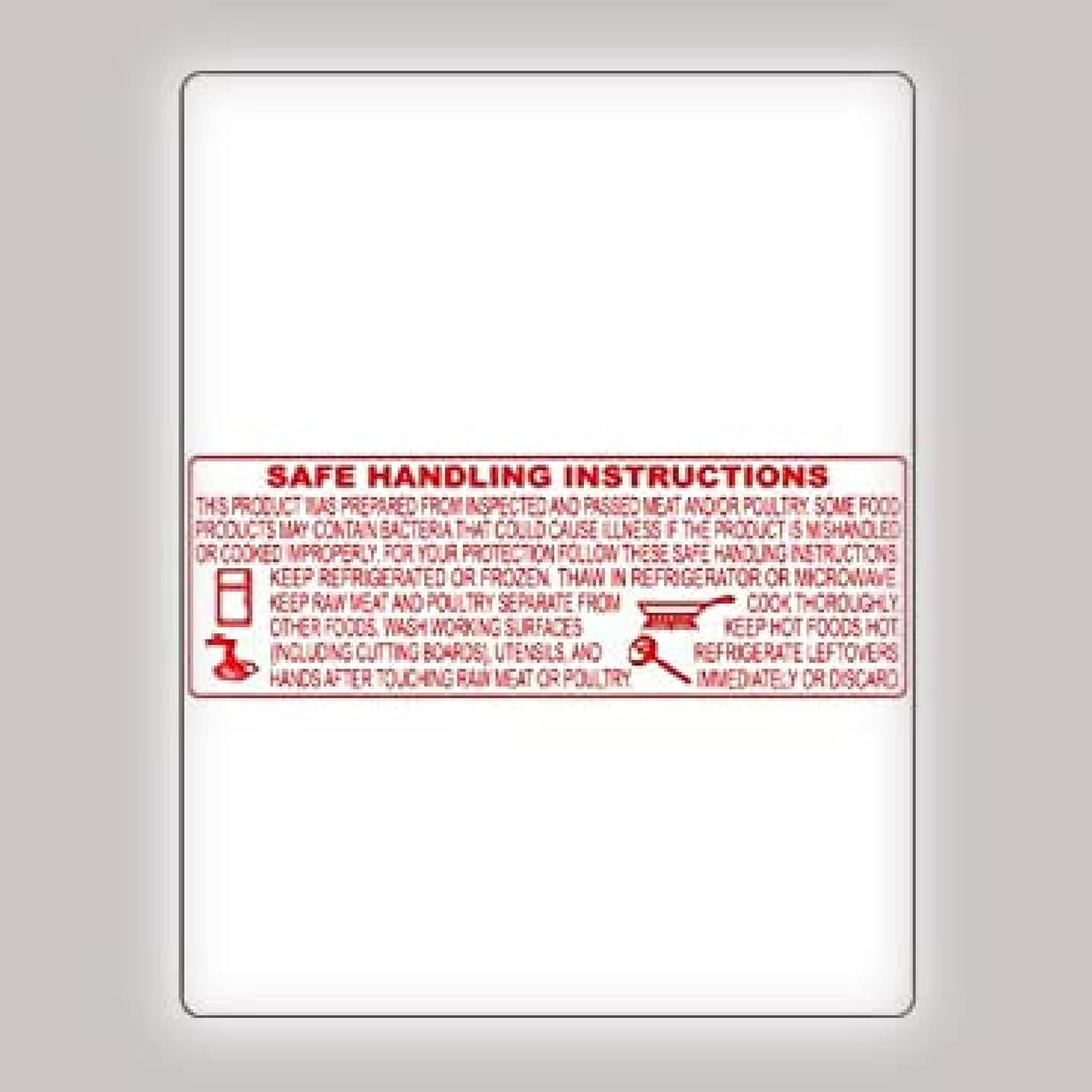 Aquos Bizerba Scale Labels 8414 – Thermal Scale Paper Rolls with Safe Handling Instructions | Compatible with Bizerba & Multiple Food Label Printer Systems (8414, 12 Rolls)