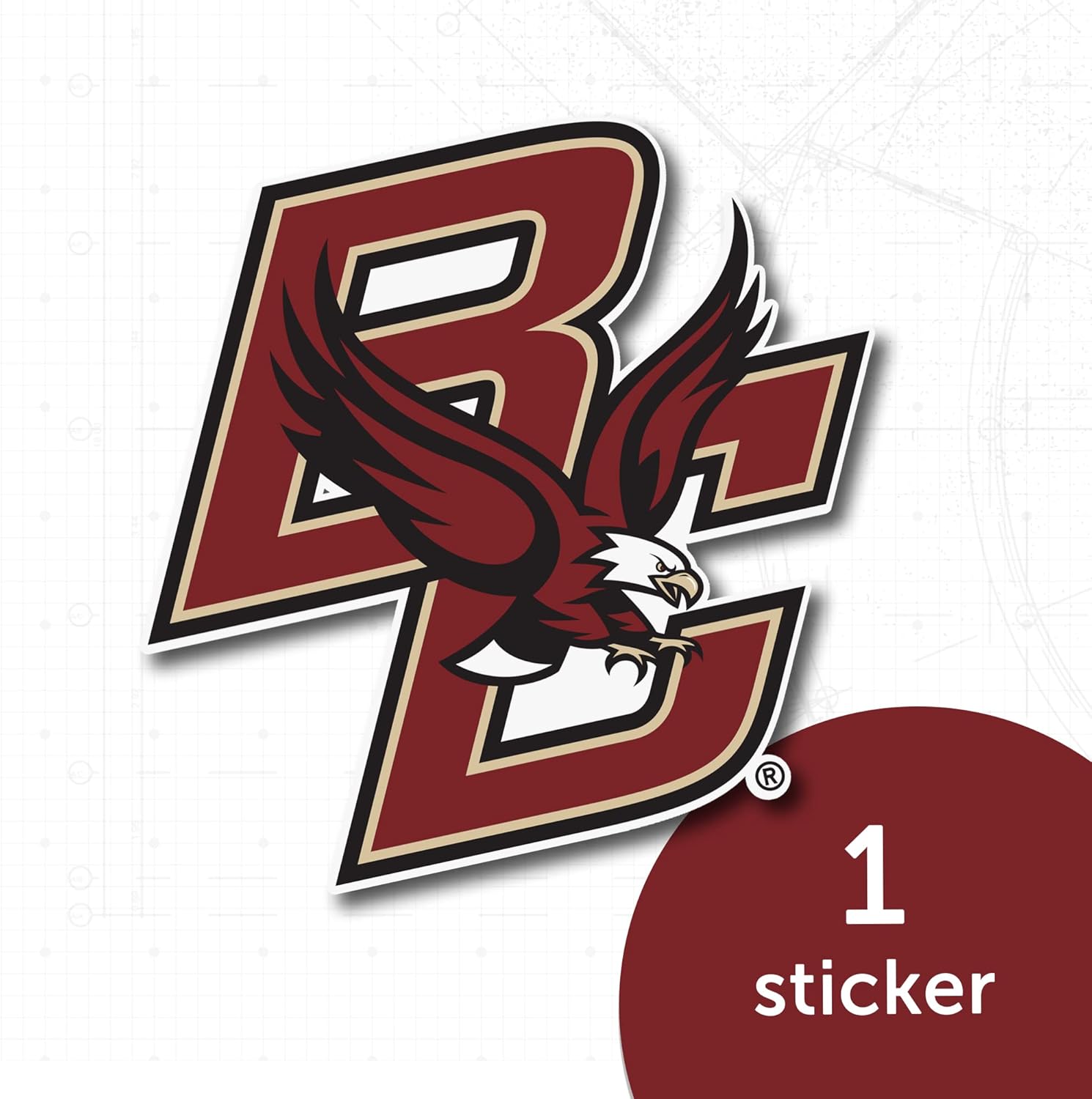 Desert Cactus Boston College Eagles BC Vinyl Decal Laptop Water Bottle Car Scrapbook Sticker (IND 1) - Image 5