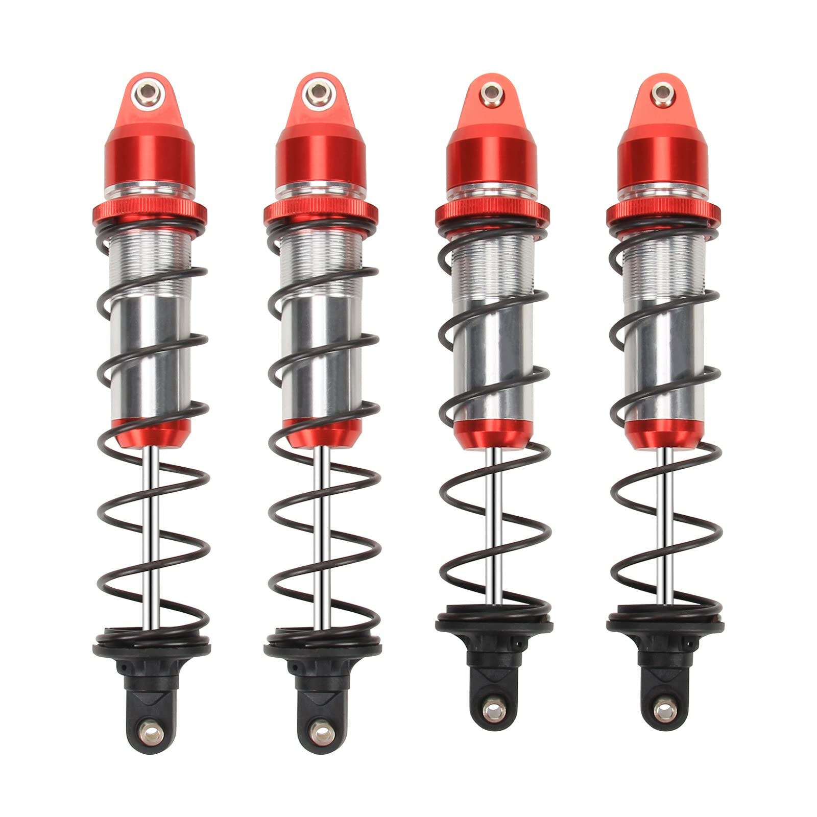 RCAWDKraton 8S & Roller Shock Absorber Set Upgrades for 1/5 ARRMA Front & Rear Parts for #ARA330609#ARA330610 Red