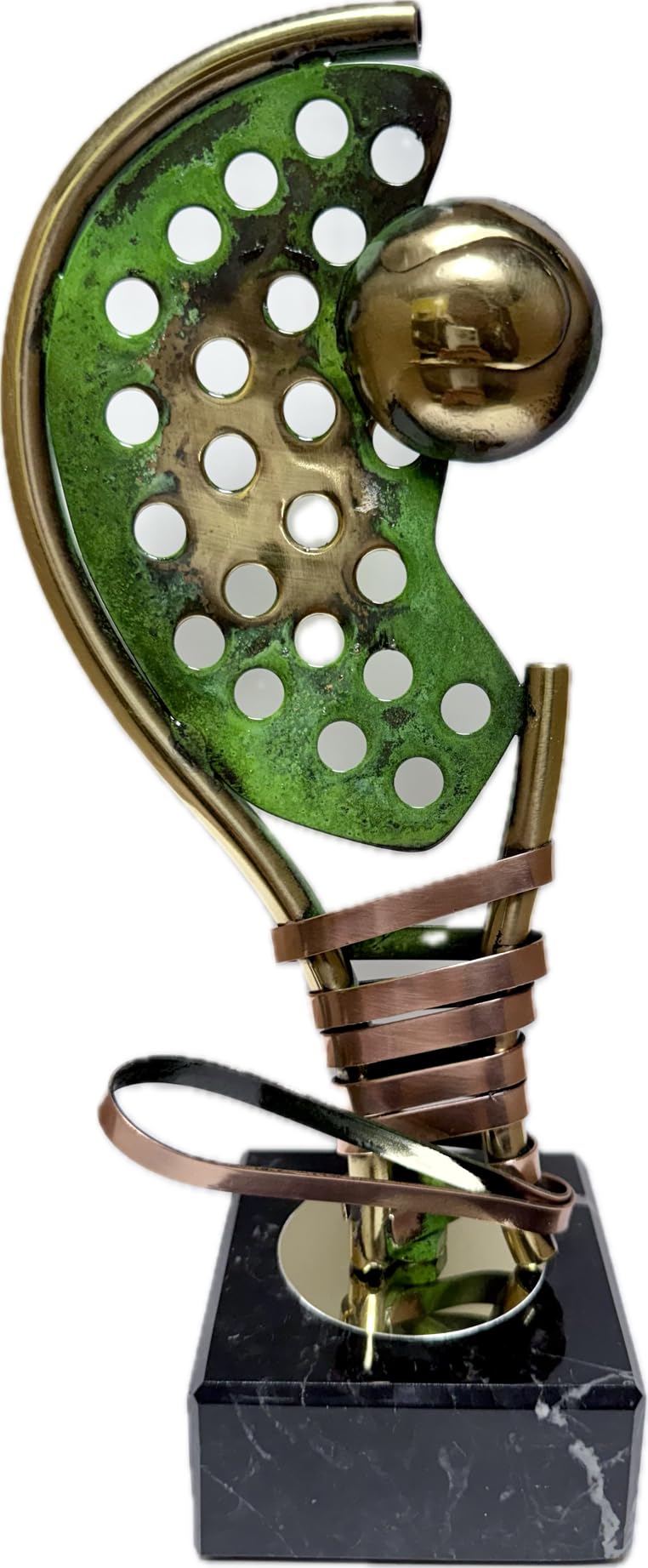 Premios Pádel GRABADOS trofeo PERSONALIZADO de cobre y zinc Pala con pelota