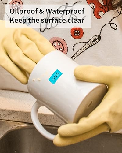 Miniatura 4 de iEager Cinta para etiquetar, 0.591 in x 1.181 in, papel térmico adhesivo azul, etiquetas de almacenamiento para el hogar, cinta de etiquetas