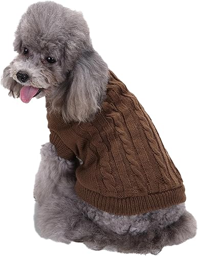 Miniatura 1 de Chborchicen - Suéter de punto para perros pequeños, suéter de punto para mascotas, gatos, abrigado, sudadera para perro, ropa de invierno, suéter