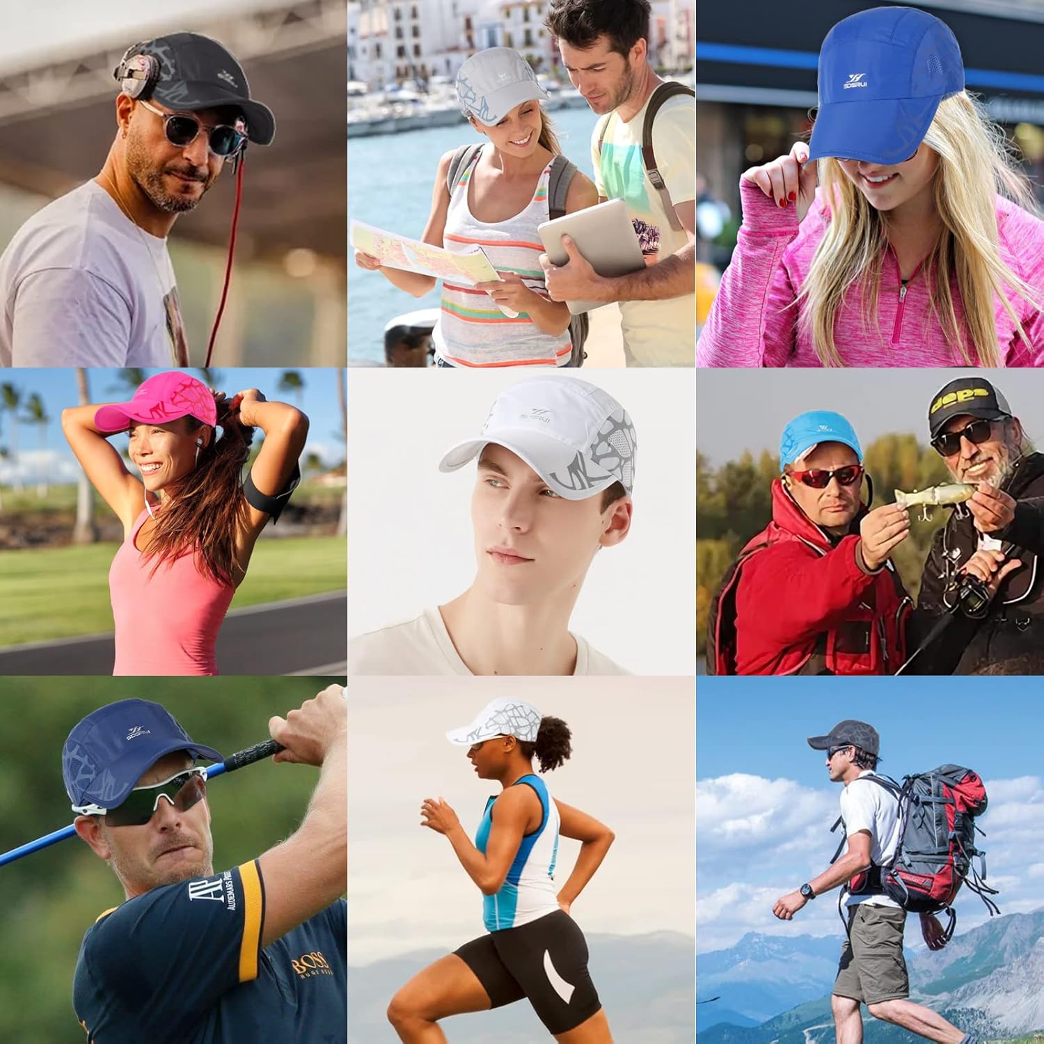 Running Hat Outdoor Sun Protection Hat Mesh Quick Dry Hat Thin Cool Baseball Cap for Women and Men - Image 7
