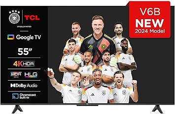 TCL 55V6B 55 Zoll, 4K Ultra HD, HDR TV, Smart TV unterstützt von Google
