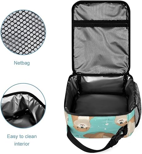 Miniatura 4 de Cute Sea Otter Insulated Lunch Bag for Women Men Reusable Lunch Box Tote Bag for Work Travel