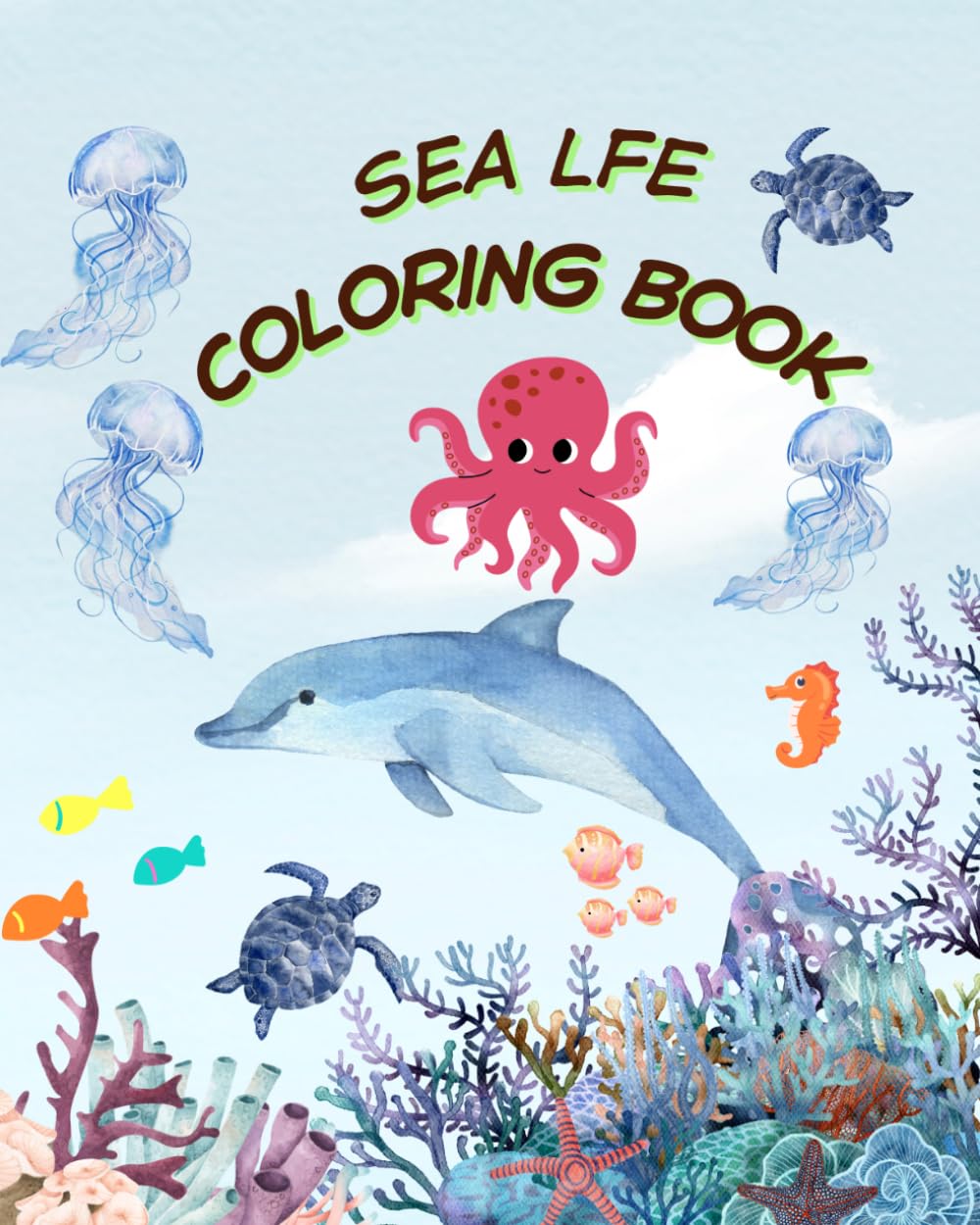 Sea Life Coloring Book