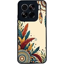 Xiaomi Mi 15 ile Uyumlu Siyah Silikon K l f, Boho Desenler,  iziklere ve Darbelere Kar  Koruma