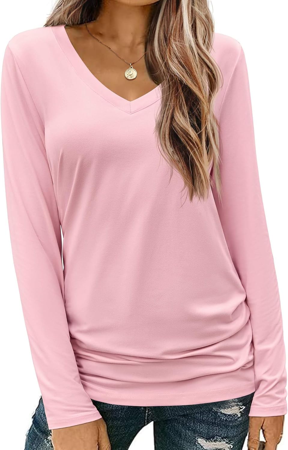 PRICE DROP! Zeagoo Womens T Shirts Long Sleeve V Neck Basic Tee Soft C... PRICE DROP! Zeagoo Womens T Shirts Long Sleeve V Neck Basic Tee Soft C...