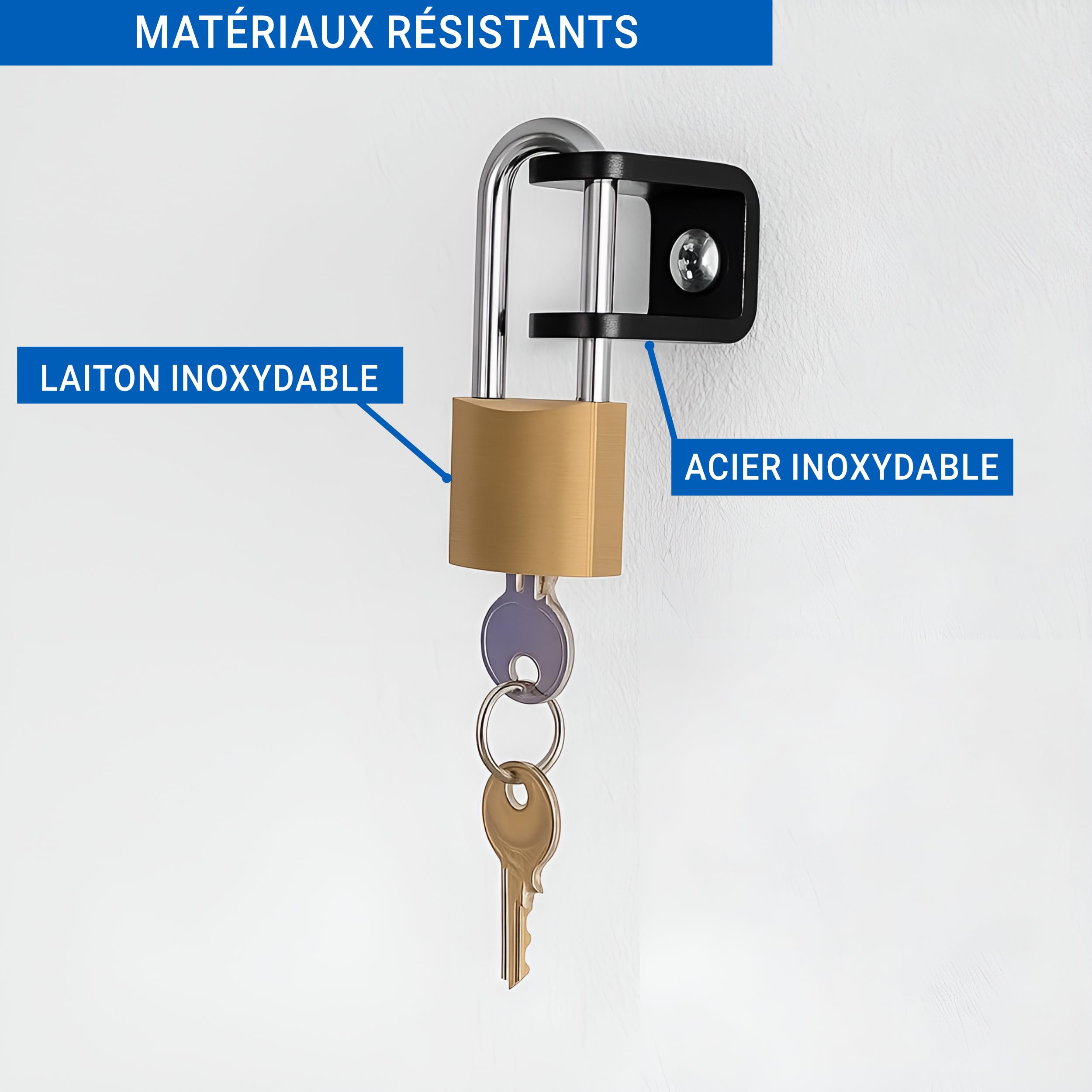 Antivol Type 2 avec Serrure - Antivol pour câble de Recharge sur la Wallbox, adapté aux câbles jusqu'à 22 mm de diamètre