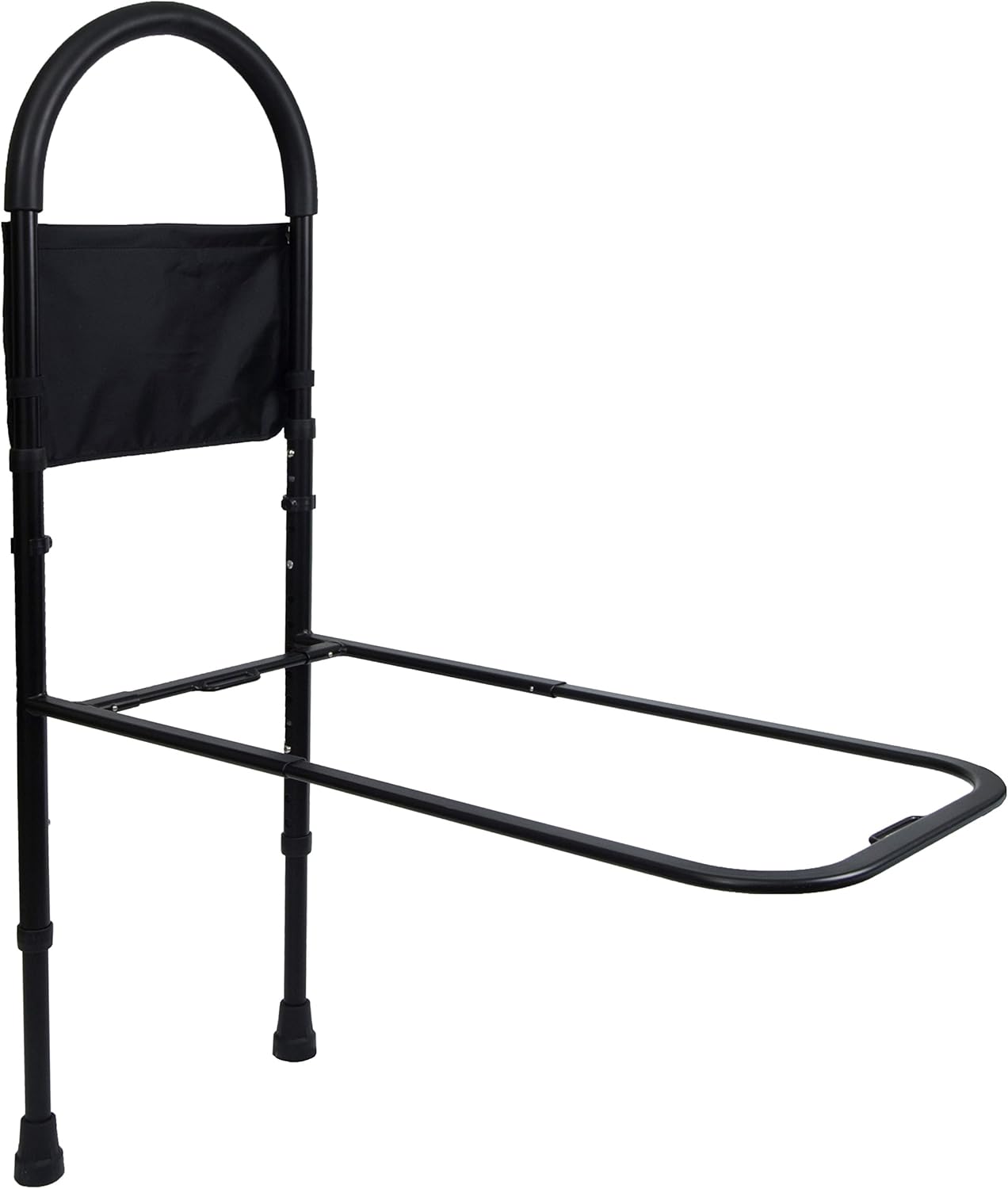 Vaunn Medical Overbed Bedside Table and Bed Rail Grab Bar Handle Bundle : Health & Household