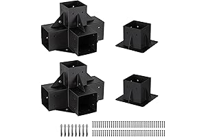 4 Way Pergola 4x4 Brackets: Pergola Bracket Kit Elevated Wood Stand Kit