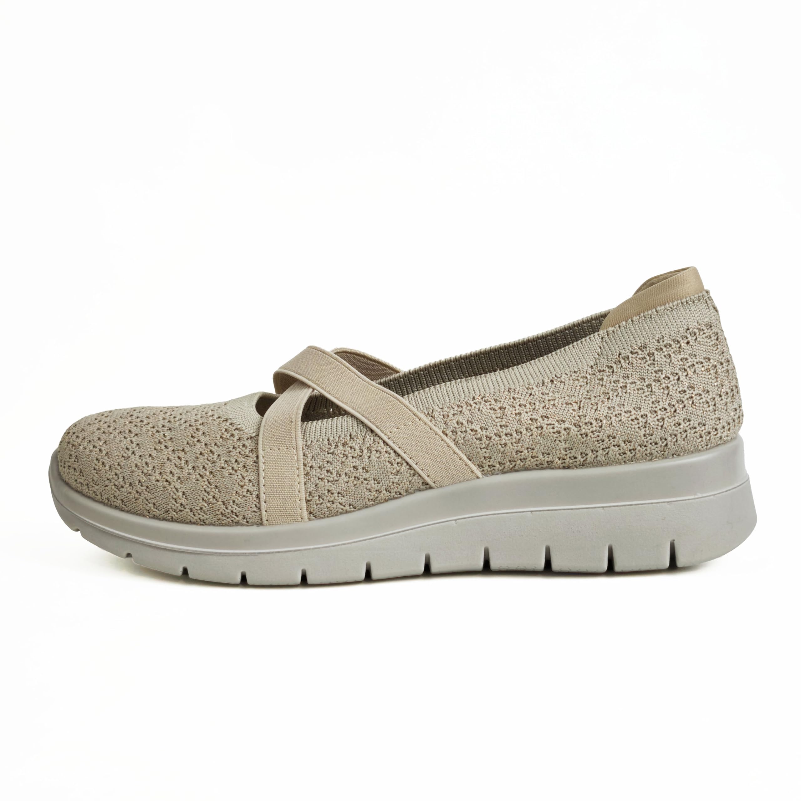Scarpe Comfort Donna Slip On Elastiche Ballerine Comode Leggere Traspiranti Antiscivolo Casual