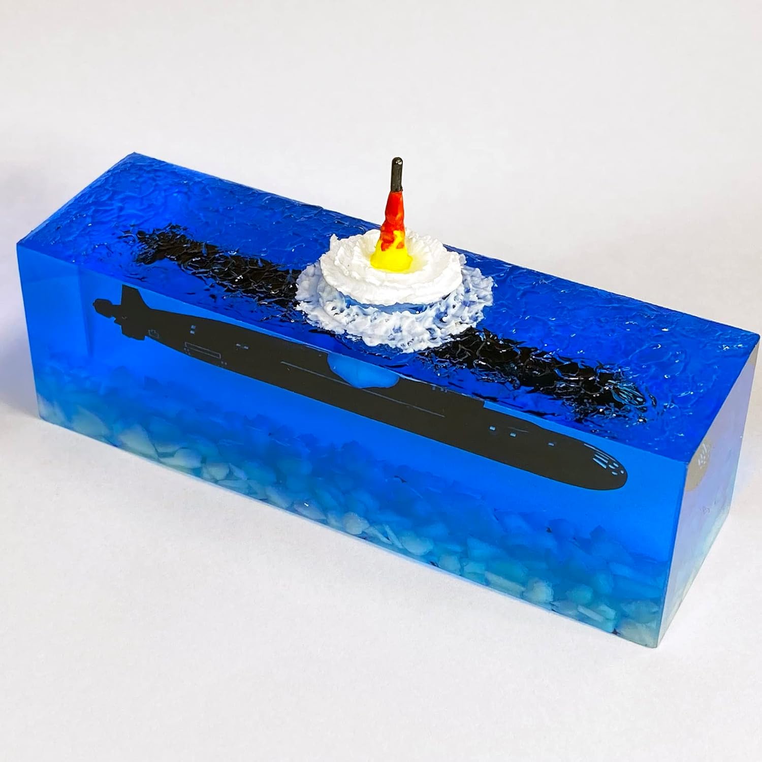 Warp United The Sum of No Fear 1/2000 SSBN Borei Nuclear Submarine Launching SLBM Missile Diorama Model