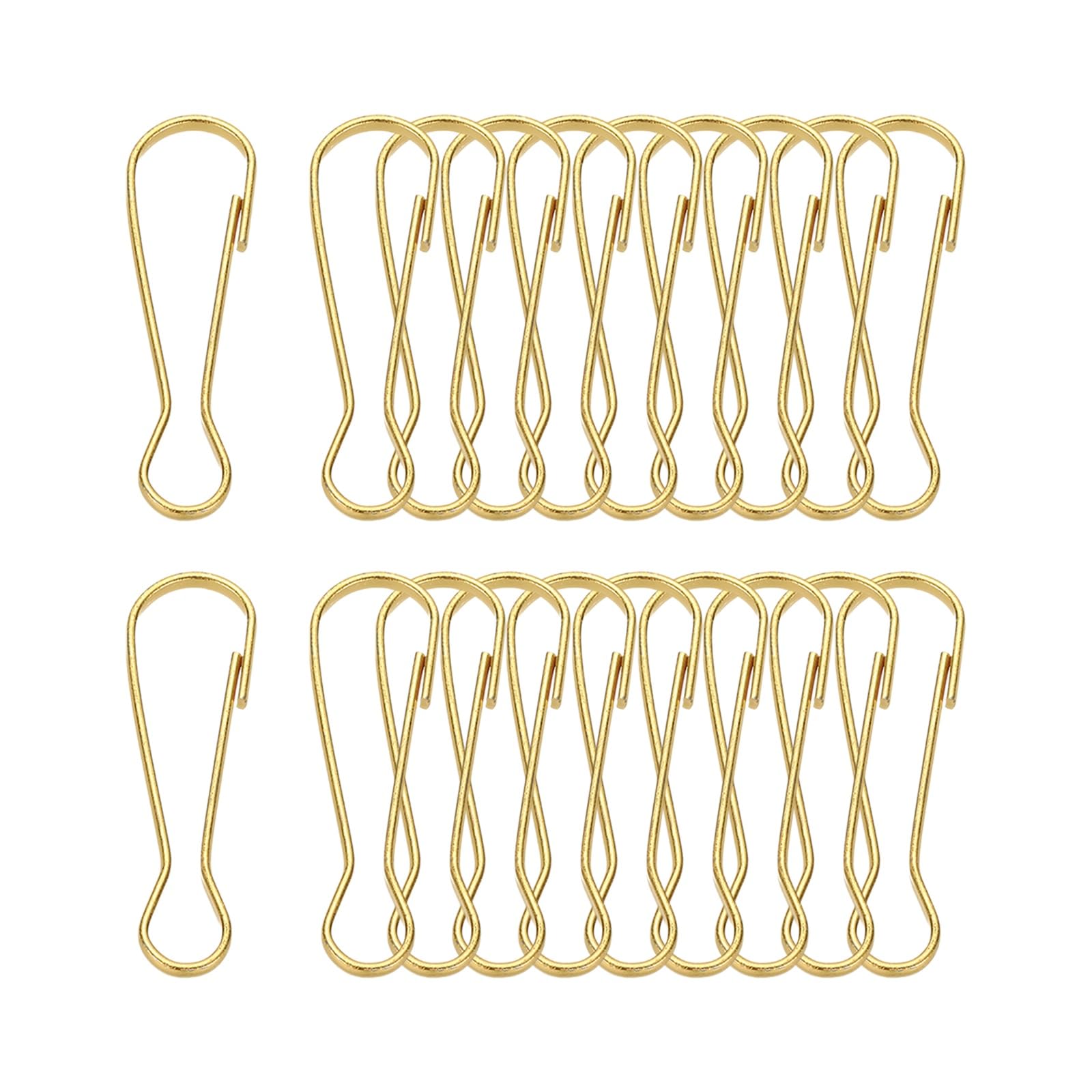 Mousquetons en acier inoxydable 304 dorés 50mm PATIKIL pour porte-clés