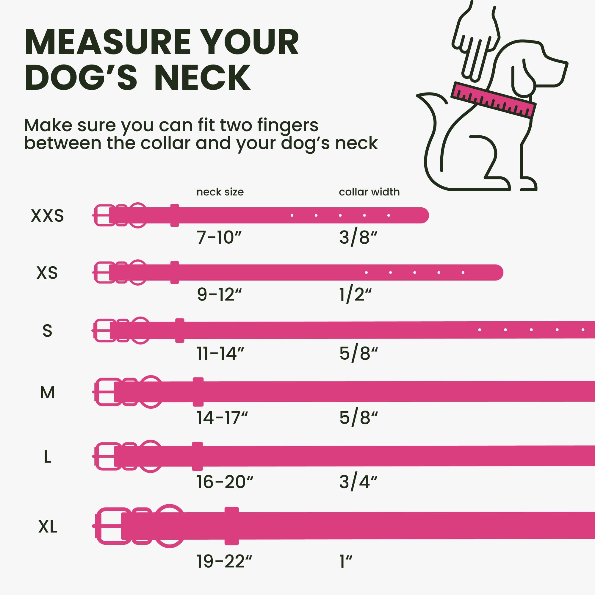 Rolled Leather Dog Collar Soft Round Collars, ID Tag for Small Medium Large Dogs (11-14 inch, Rose & Silver Buckle)