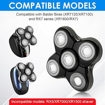 RX7 Shaver Replacement Heads for Remington Balder XR1600/Boss XR7120/XR7100