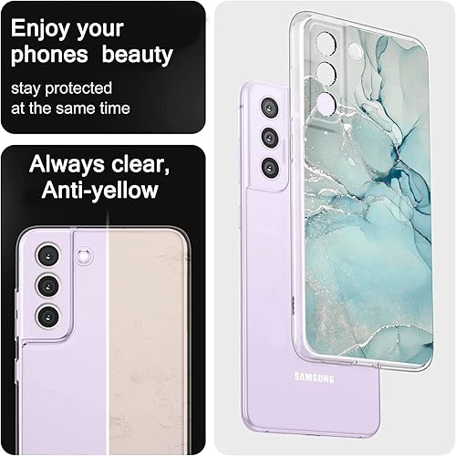Miniatura 3 de Funda protectora de silicona TPU suave flexible para Samsung Galaxy S21 FE 5G de 6.4 pulgadas, diseño de mármol, para hombres, niñas, mujeres, funda